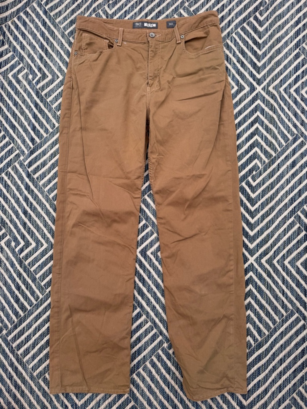 Buckle Men's Tan Straight-Leg Chinos size 36X36